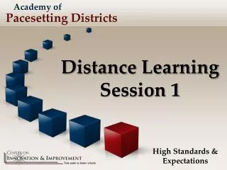 Distance Learning Session 1