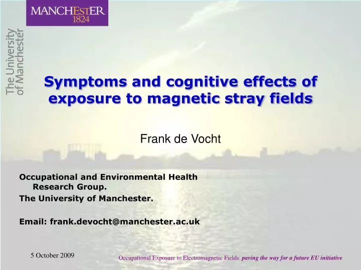 symptoms and cognitive effects of exposure to magnetic stray fields