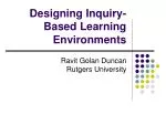 Designing Inquiry-Based Learning Environments - slide 1