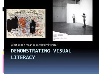 Demonstrating Visual Literacy