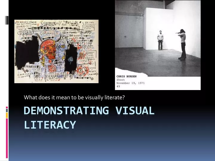 what does it mean to be visually literate