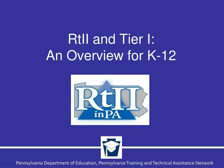 rtii and tier i an overview for k 12