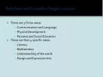 Early Years and Foundation Stage Curriculum - slide 1