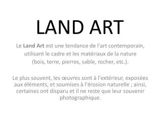 land art