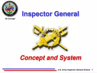 Inspector General Concept and System
