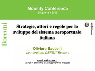 Mobility Conference 28 gennaio 2008