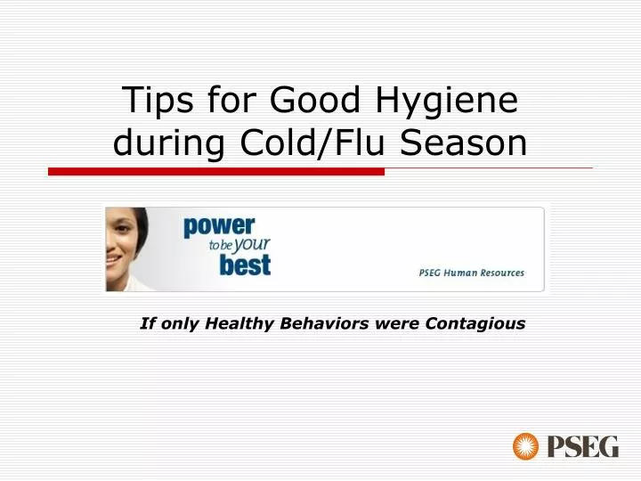 tips for good hygiene during cold flu season