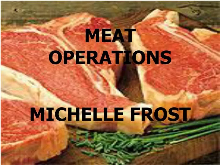 meat operations