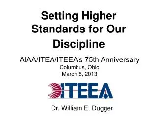 Setting Higher Standards for Our Discipline