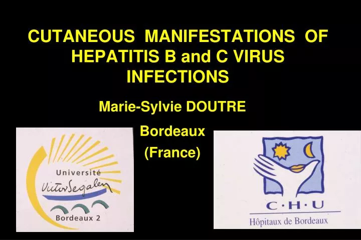 cutaneous manifestations of hepatitis b and c virus infections