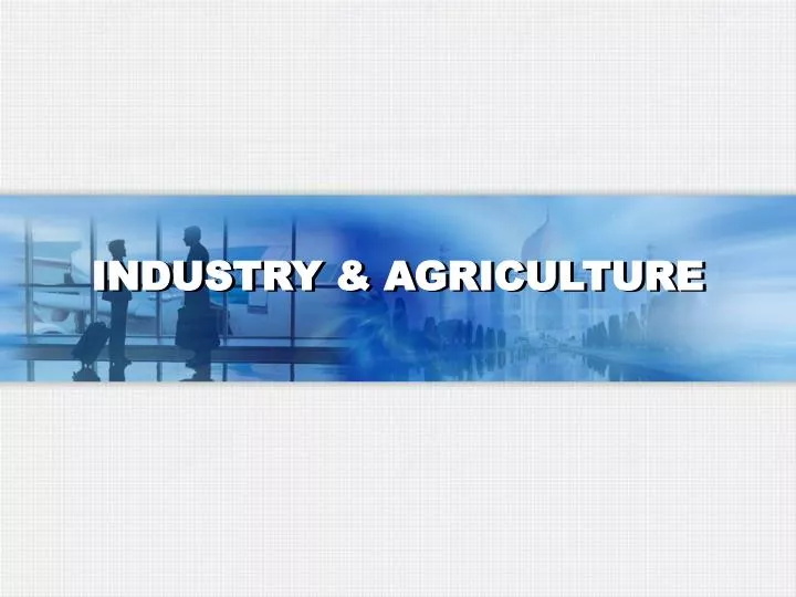 industry agriculture