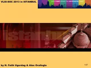 VLSI-SOC 2013 in ISTANBUL