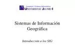 Sistemas de Información Geográfica - slide 1