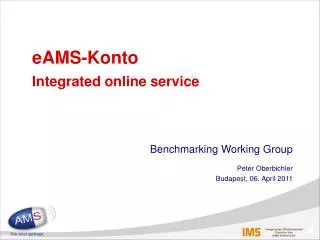 eAMS-Konto Integrated online service