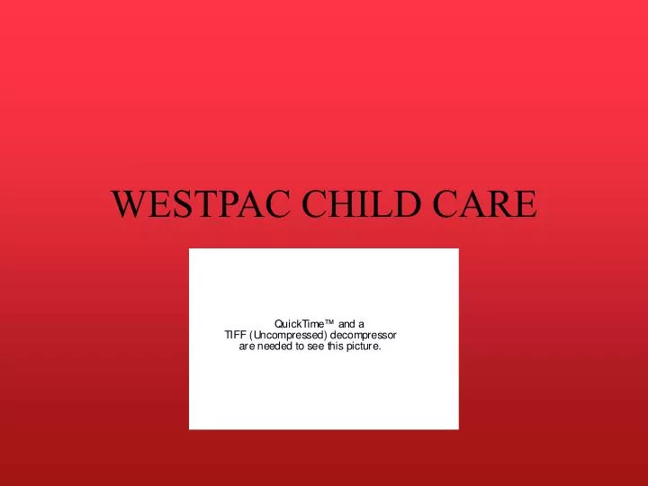 westpac child care