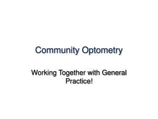 Community Optometry