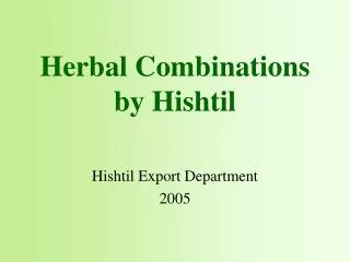 Herbal Combinations by Hishtil