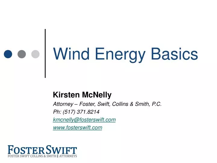 wind energy basics