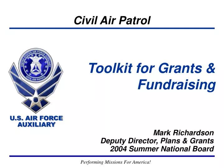 toolkit for grants fundraising