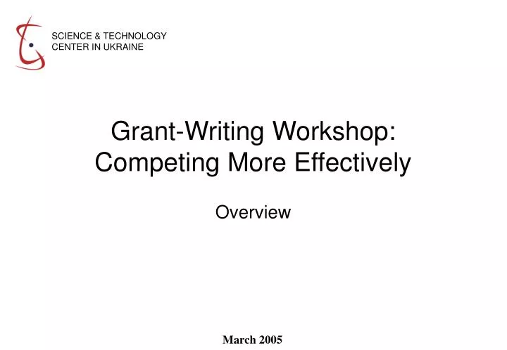 grant writing workshop competing more effectively