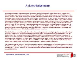 Acknowledgements