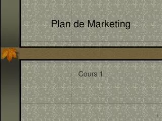 plan de marketing