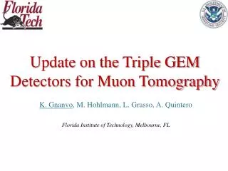 Update on the Triple GEM Detectors for Muon Tomography