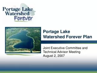 Portage Lake Watershed Forever Plan