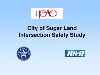 City of Sugar Land Intersection Safety Study