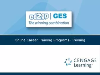 Online Career Training Programs- Training