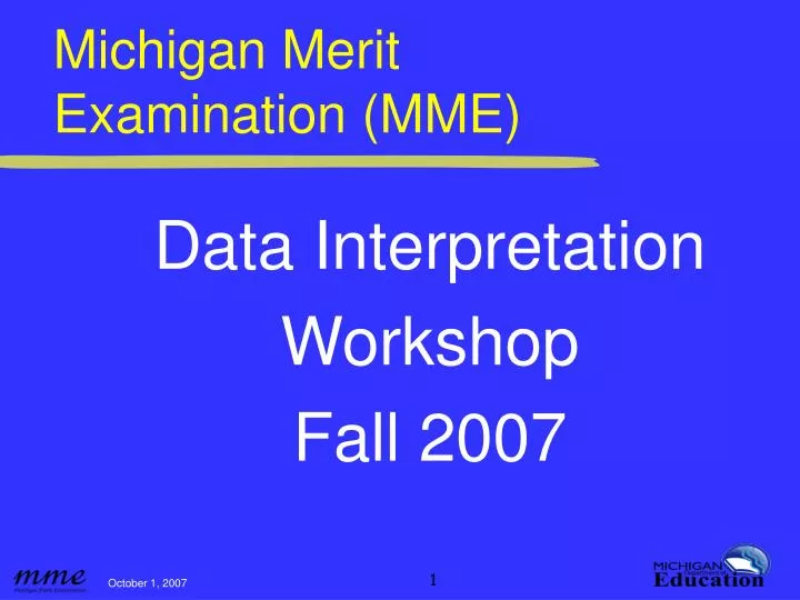 michigan merit examination mme