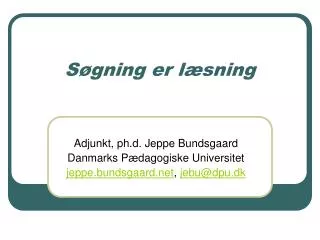 s gning er l sning