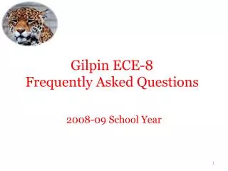 Gilpin ECE-8 Frequently Asked Questions