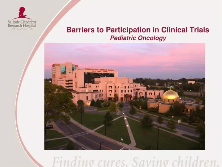 barriers to participation in clinical trials pediatric oncology