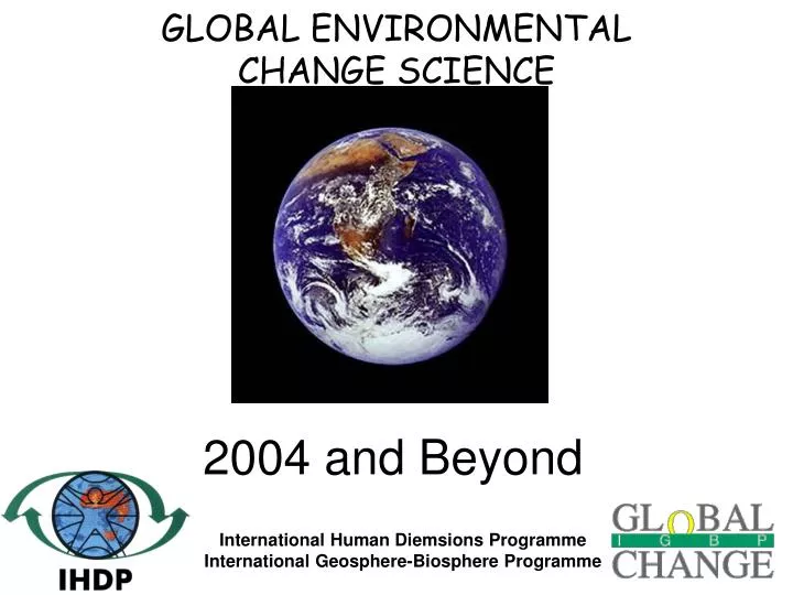 global environmental change science