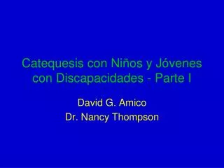 catequesis con ni os y j venes con discapacidades parte i