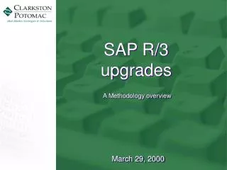 SAP R/3 upgrades