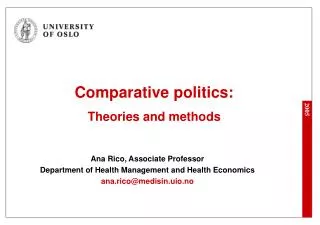 Comparative politics: Theories and methods