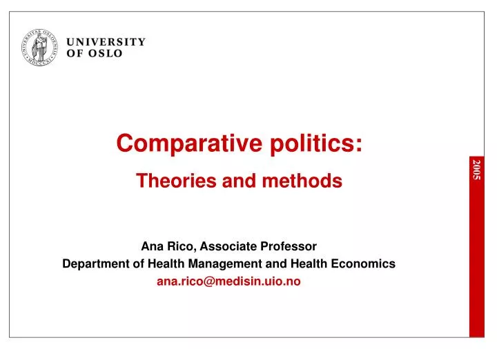 comparative politics theories and methods