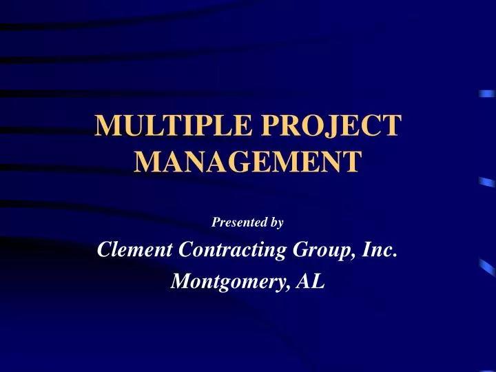 multiple project management