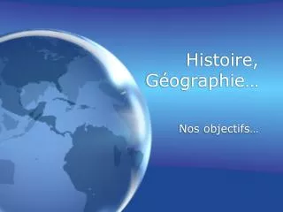 histoire g ographie