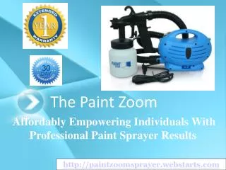 the paint zoom - the paint sprayer backed by solid reviews