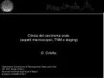 Clinica del carcinoma orale (aspetti macroscopici, TNM e staging) - slide 1