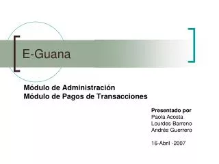 e guana