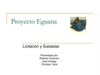 proyecto eguana