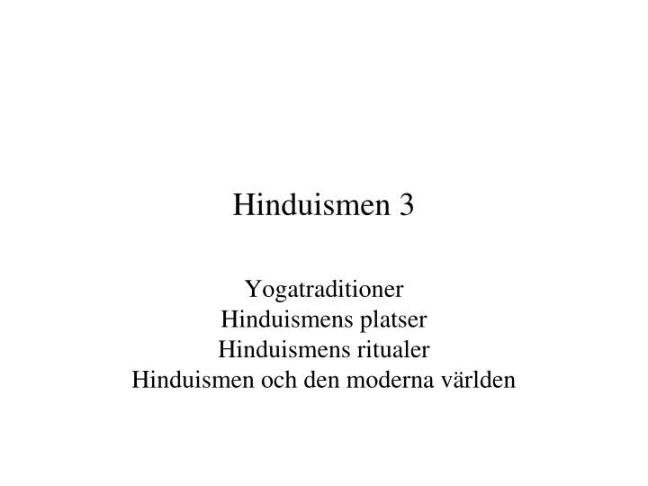 hinduismen 3