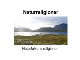 Naturreligioner
