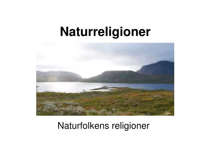 naturreligioner