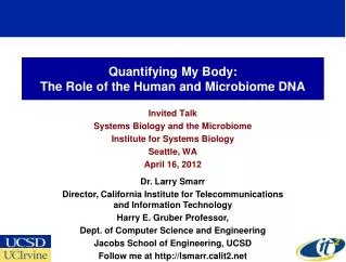 Quantifying My Body: The Role of the Human and Microbiome DNA