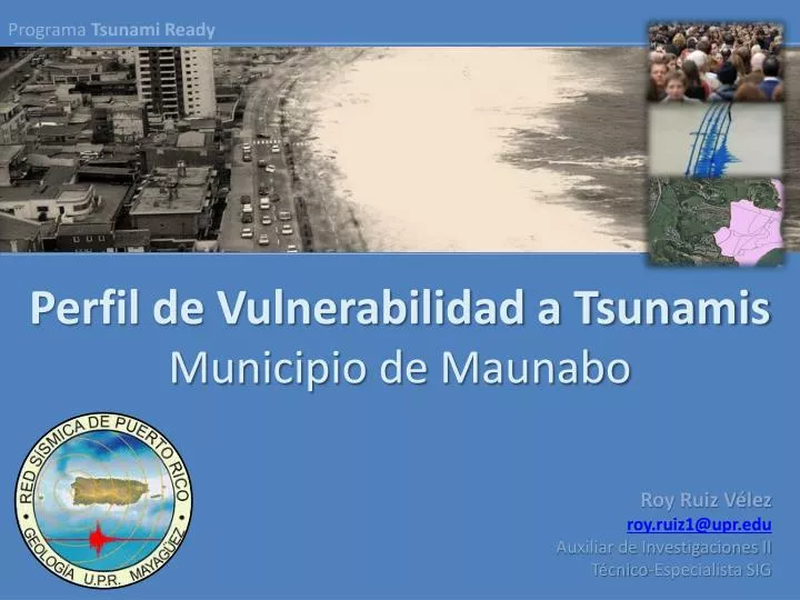 perfil de vulnerabilidad a tsunamis municipio de maunabo